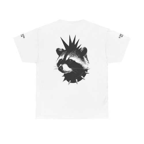 Punk Raccoon Graphic Tee — Edgy Animal Streetwear T-Shirt