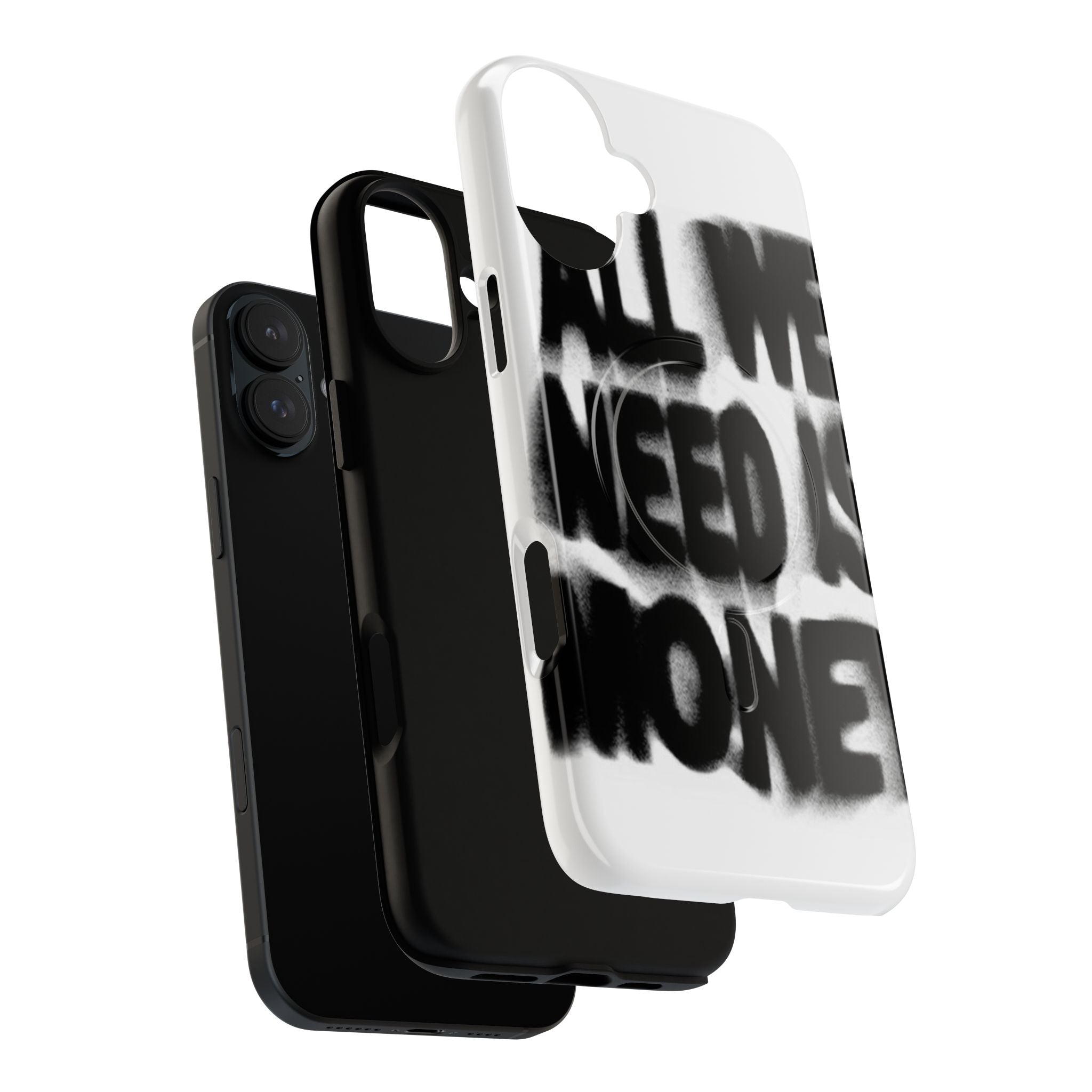 Phone Case — 'All We Need Is Money' Bold Graffiti Tough Magnetic Case