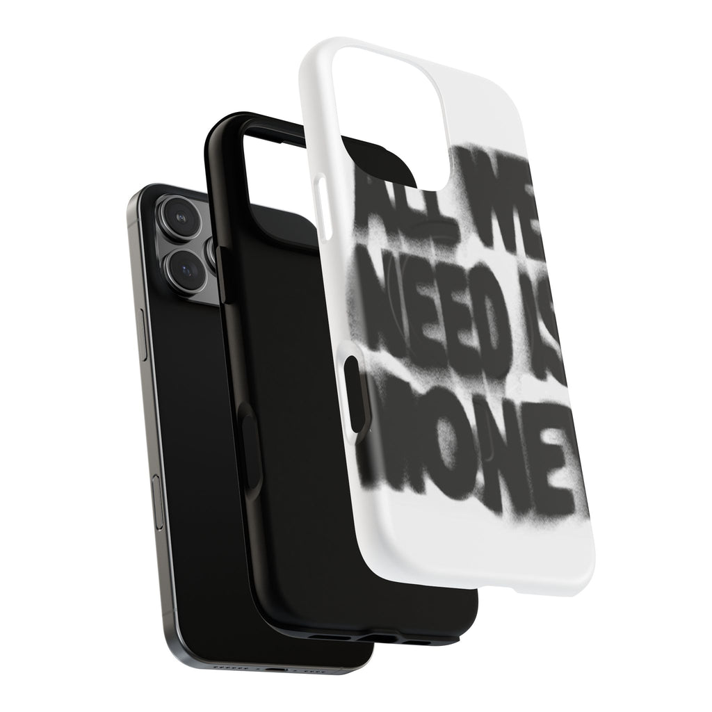 Phone Case — 'All We Need Is Money' Bold Graffiti Tough Magnetic Case