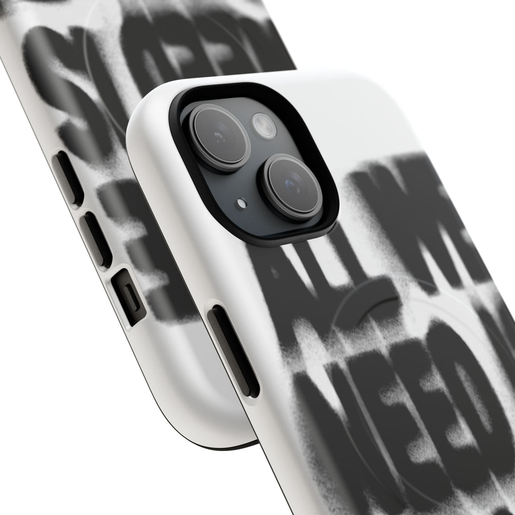 Phone Case — 'All We Need Is Money' Bold Graffiti Tough Magnetic Case