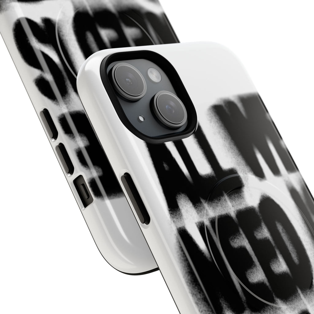 Phone Case — 'All We Need Is Money' Bold Graffiti Tough Magnetic Case