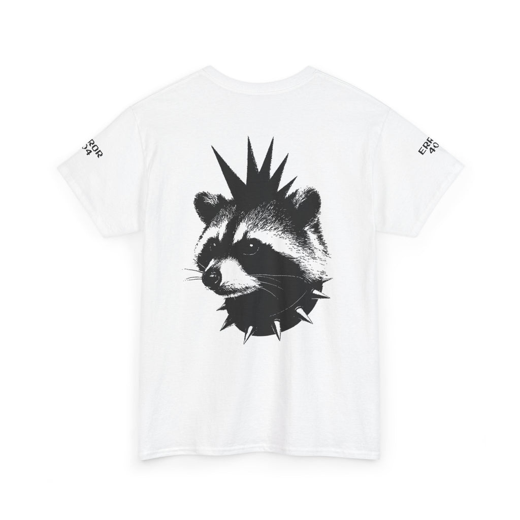Punk Raccoon Graphic Tee — Edgy Animal Streetwear T-Shirt