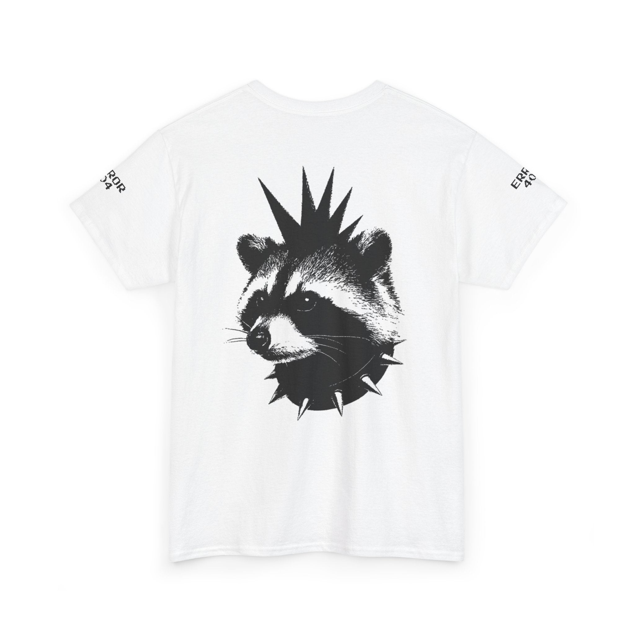 Punk Raccoon Graphic Tee — Edgy Animal Streetwear T-Shirt