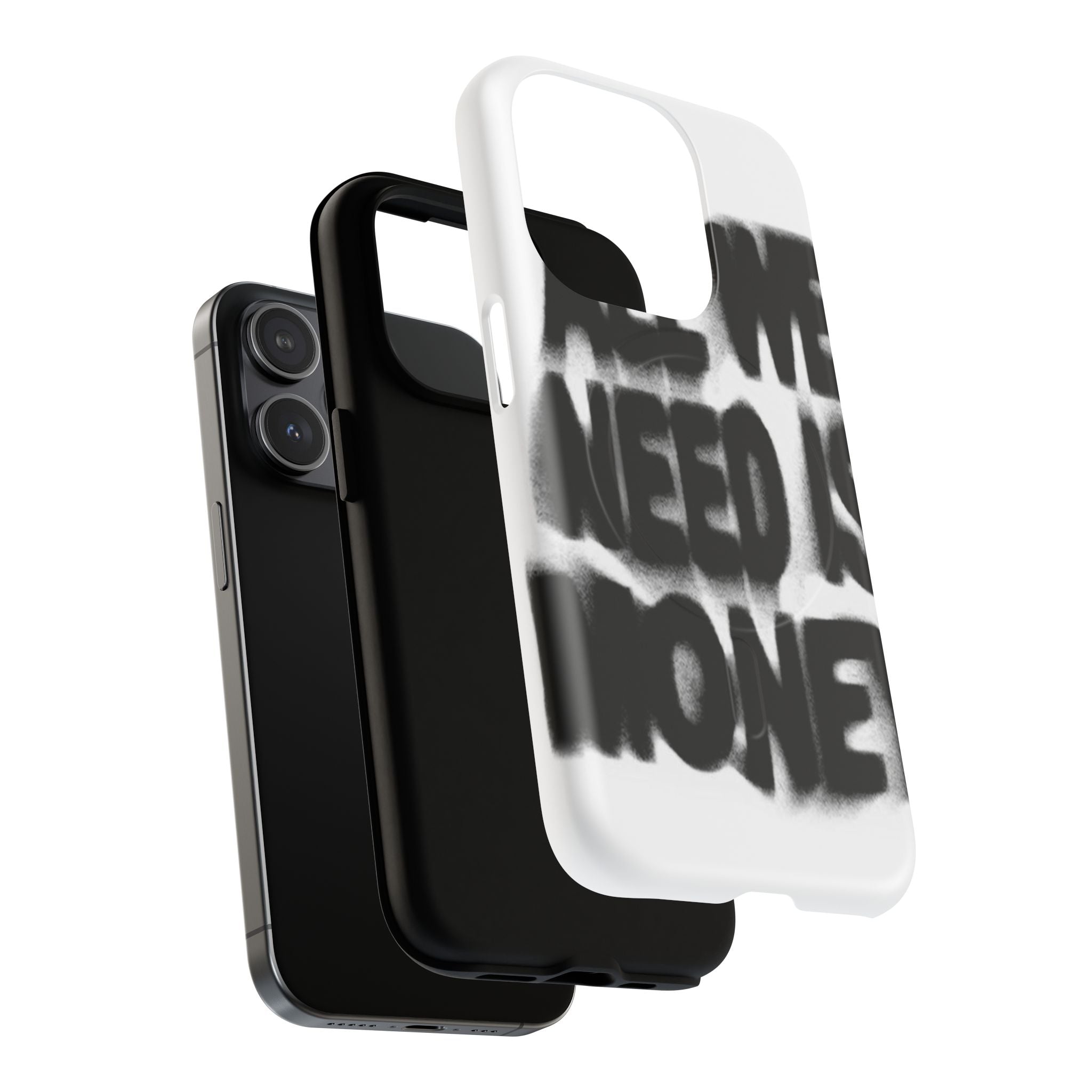 Phone Case — 'All We Need Is Money' Bold Graffiti Tough Magnetic Case