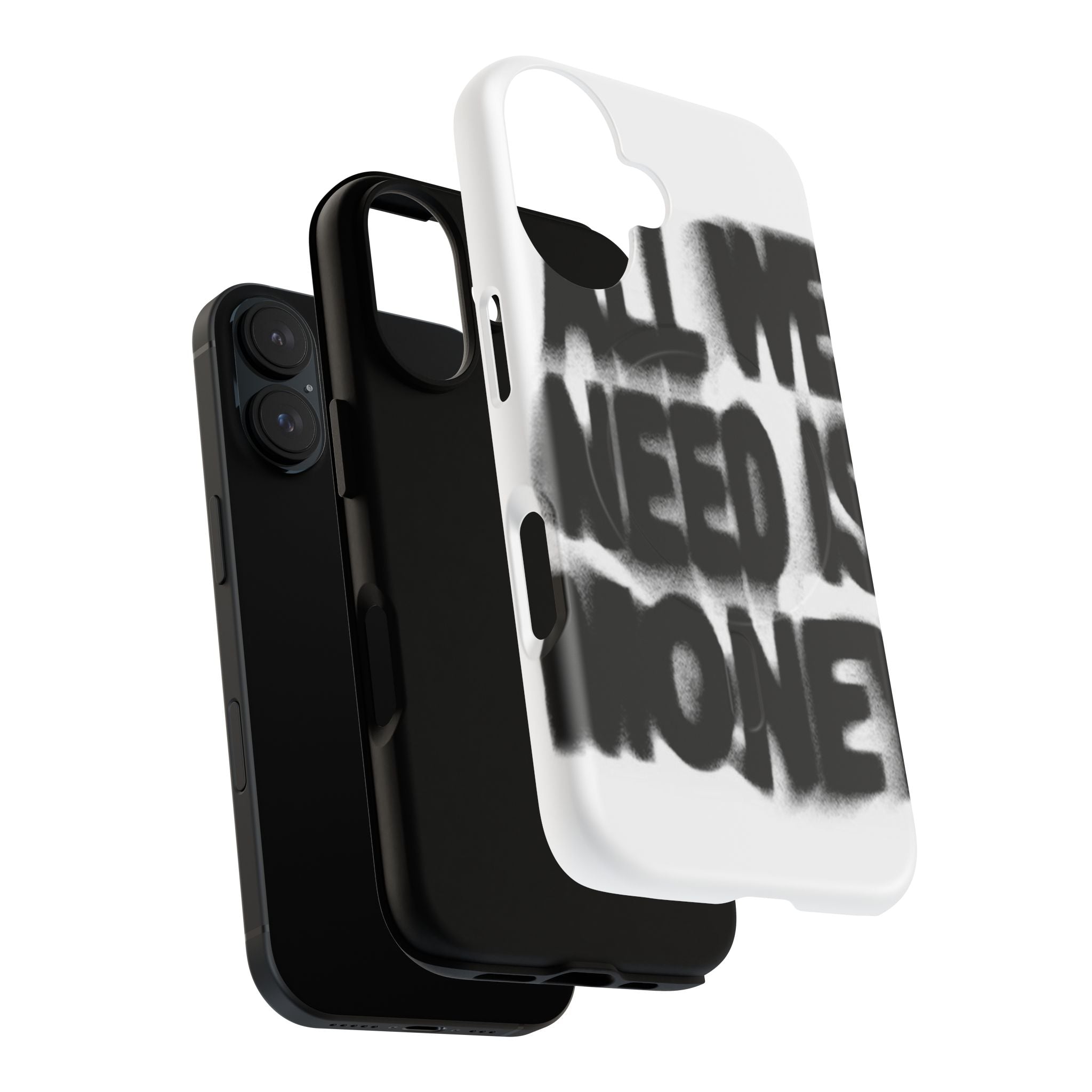 Phone Case — 'All We Need Is Money' Bold Graffiti Tough Magnetic Case