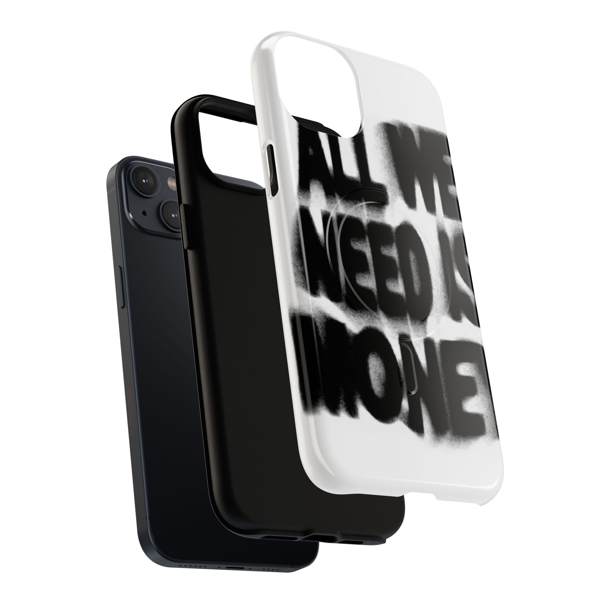 Phone Case — 'All We Need Is Money' Bold Graffiti Tough Magnetic Case