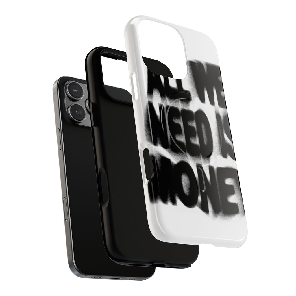 Phone Case — 'All We Need Is Money' Bold Graffiti Tough Magnetic Case