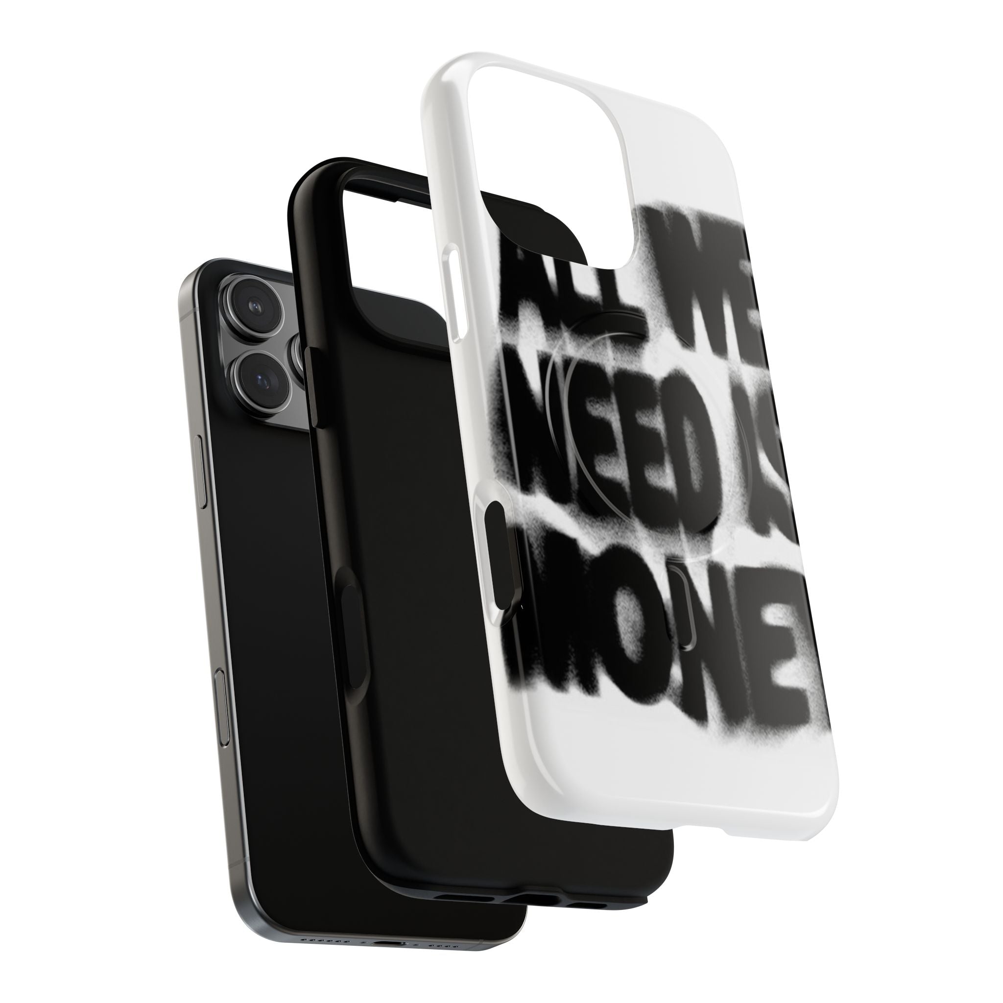Phone Case — 'All We Need Is Money' Bold Graffiti Tough Magnetic Case