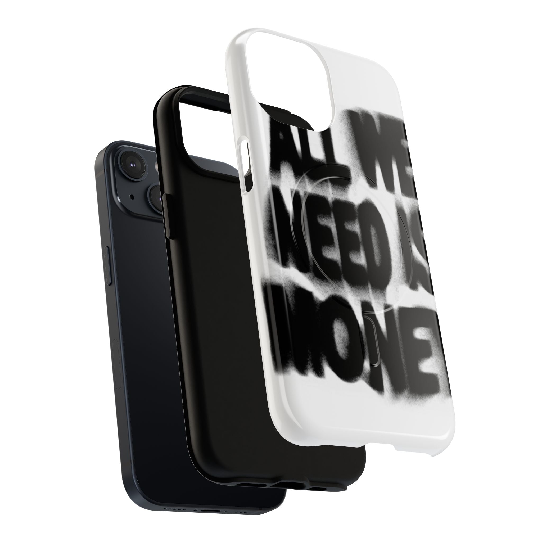 Phone Case — 'All We Need Is Money' Bold Graffiti Tough Magnetic Case