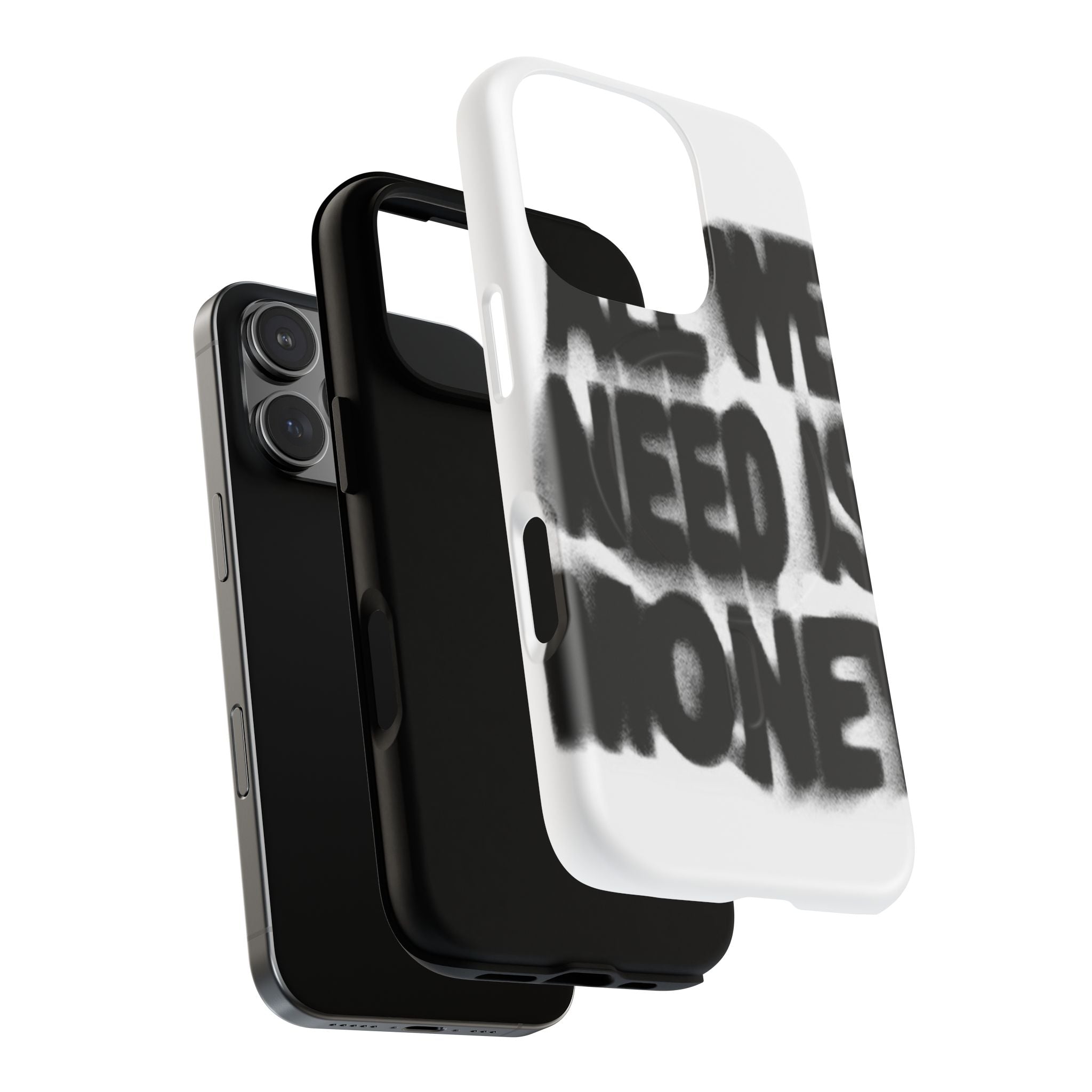 Phone Case — 'All We Need Is Money' Bold Graffiti Tough Magnetic Case