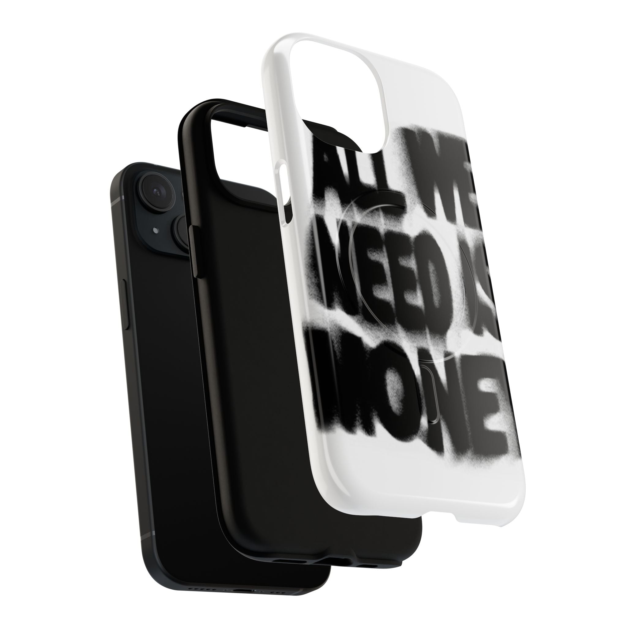Phone Case — 'All We Need Is Money' Bold Graffiti Tough Magnetic Case