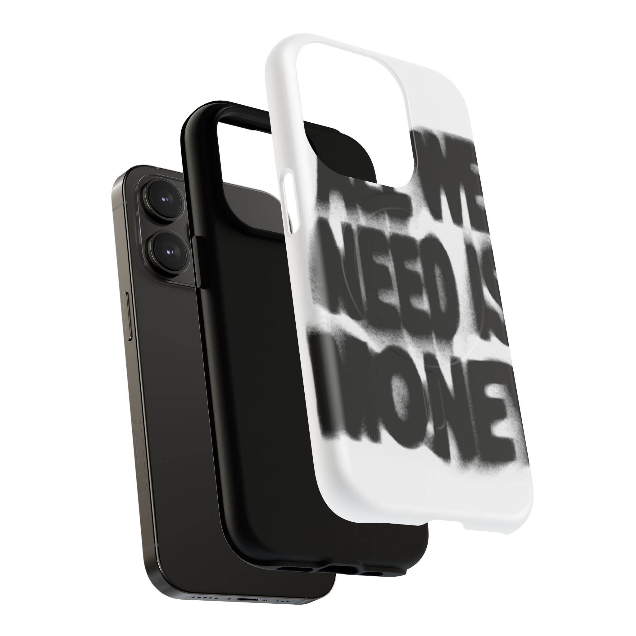 Phone Case — 'All We Need Is Money' Bold Graffiti Tough Magnetic Case